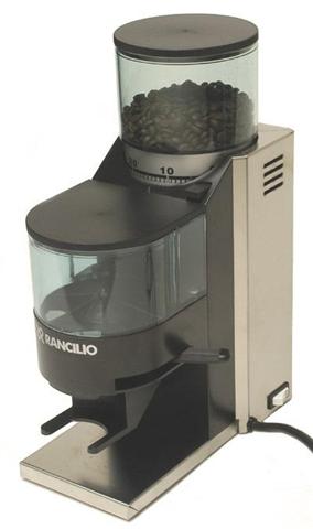 Rancilio Rocky.  Better for frequent use because it grinds more at a time.